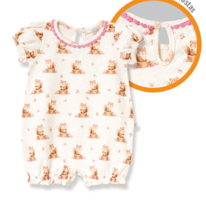 Macacão Estampado Esquilo Poa