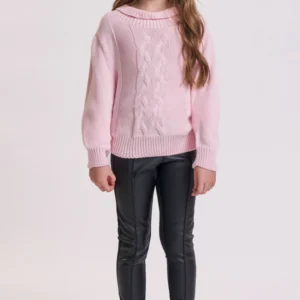 Calça Legging em Couro Eco com Termoskin Peluciado