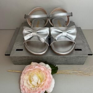 Sandália Prata com Laço