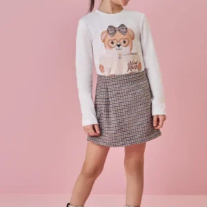 Conjunto de Blusa e Short Saia