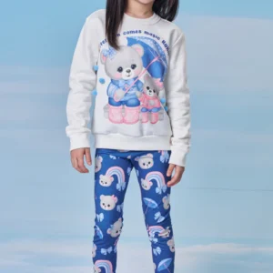 Conjunto de Blusa Alongada e Calça Legging