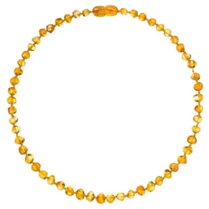Colar de Âmbar Baroque Honey 32cm