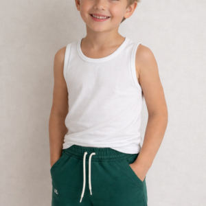 Bermuda Infantil em Moletom com Cordão Ajustável