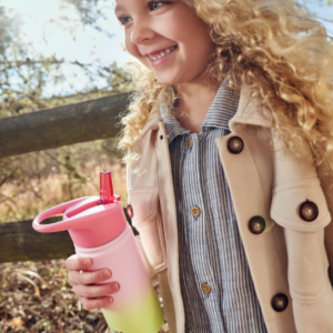 Garrafa Térmica de Aço Inox 450 ML Ombre Rosa Skip Hop