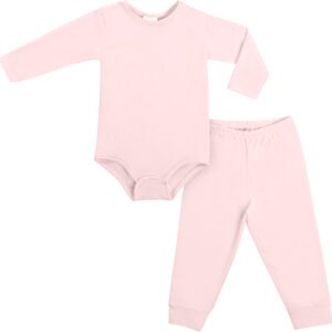 Conjunto Malha Térmica Body Manga Longa e Calça Bebê