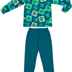 Conjunto Infantil Pijama Azul Estampado