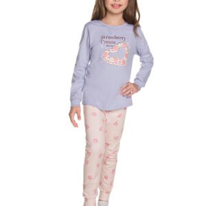Pijama Infantil Strawberry Cream Manga Longa