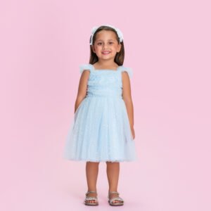 Vestido Infantil Petit Cherie Azul