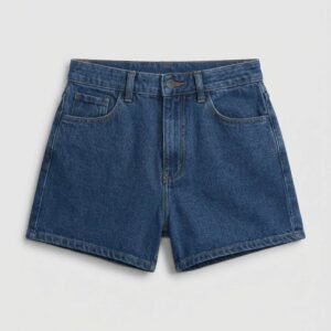 Shorts Jeans Infantil Menina Barra Desfiada - Azul