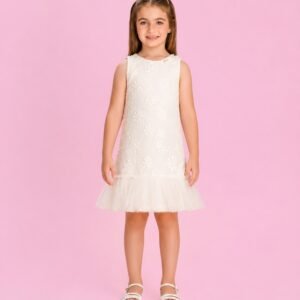 Vestido Infantil Petit Cherie Bege
