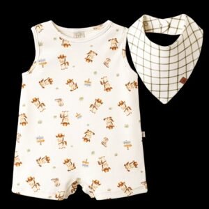 Macaquinho Pequeno Cowboy C/Bandana