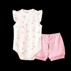 Conjunto Borboletas em Flor