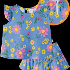 Conj Primavera Azul