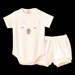 Conjunto Bebê Pingo Lelê Creme