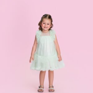 Vestido Verde Tule Petit Cherie