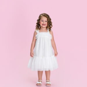 Vestido Infantil Petit Cherie Off White