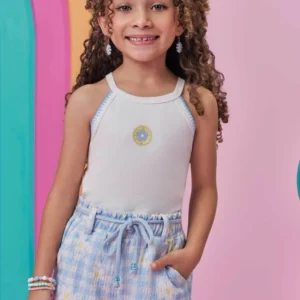 Conjunto de Regata em Canelado e Shorts em Malha Textura