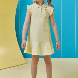 Vestido em Cotton Fio Tinto